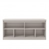 Viennese 62.99 in. 6- Shelf Buffet Cabinet in Off White - Front Opened