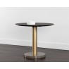Sunpan Monaco Bistro Table - Gold - Light Grey Marble / Charcoal Grey - 35.5" - Lifestyle