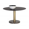 Sunpan Monaco Dining Table - Front with Coffee Cup