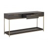 Sunpan Rebel Console Table Side Gold - Charcoal Grey