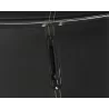Sunpan Dennison Office Chair in Black Leather - Back Angle - Sunpan Dennison Office Chair in Black Leather - Back Angle