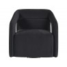 Kendrick Swivel Lounge Chair - Abbington Black - Front View