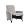 Rupert Recliner - Polo Club Stone - Angled with Reclined Leg
