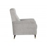 Rupert Recliner - Polo Club Stone - Side Angle