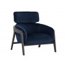 Maximus Lounge Chair - Metropolis Blue - Angled