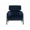 Maximus Lounge Chair - Metropolis Blue - Front View - Maximus Lounge Chair - Metropolis Blue - Front View