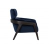 Maximus Lounge Chair - Metropolis Blue - Side Angle
