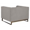 Parker Armchair - Zenith Soft Grey - Back Angle