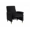 Rupert Recliner - Abbington Black - Angled and Reclined - Rupert Recliner - Abbington Black - Angled and Reclined