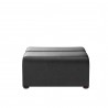 Cornell Modular - Ottoman - Coal Black - Front