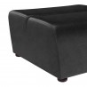 Cornell Modular - Ottoman - Coal Black - Side Close-up