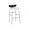 Lorelei Barstool - Dillon Cream / Dillon Black - Angled View