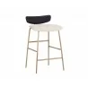 Lorelei Counter Stool - Dillon Cream / Dillon Black - Angled View - Lorelei Counter Stool - Dillon Cream / Dillon Black - Angled View