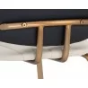 Lorelei Counter Stool - Dillon Cream / Dillon Black - Frame Close-up - Lorelei Counter Stool - Dillon Cream / Dillon Black - Frame Close-up