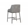 Dalary Counter Stool - Bravo Metal / Polo Club Stone - Back Angle - Dalary Counter Stool - Bravo Metal / Polo Club Stone - Back Angle