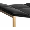 Faye Counter Stool - Bravo Black - Seat Close-up - Faye Counter Stool - Bravo Black - Seat Close-up
