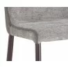 Klaus Barstool - Gunmetal - Flint Grey / Napa Taupe - Seat Close-up - Klaus Barstool - Gunmetal - Flint Grey / Napa Taupe - Seat Close-up