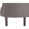 Klaus Barstool - Gunmetal - Flint Grey / Napa Taupe - Back Angle