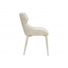 Jesmond Dining Chair - Polo Club Muslin / Bravo Cream - Side Angle