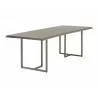 Donnelly Dining Table - Antique Silver - Ash Grey -  95" - Angled - Donnelly Dining Table - Antique Silver - Ash Grey -  95" - Angled