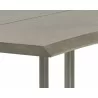 Donnelly Dining Table - Antique Silver - Ash Grey -  95" - Table Edge Close_up - Donnelly Dining Table - Antique Silver - Ash Grey -  95" - Table Edge Close_up