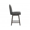 SUNPAN Maison Swivel Counter Stool - Overcast Grey, Sideview