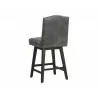 SUNPAN Maison Swivel Counter Stool - Overcast Grey, Backview - SUNPAN Maison Swivel Counter Stool - Overcast Grey, Backview