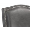 SUNPAN Maison Swivel Counter Stool - Overcast Grey, Closeup View with Decor