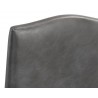 SUNPAN Maison Swivel Counter Stool - Overcast Grey, Closeup View