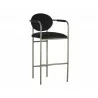 Rylan Barstool - Abbington Black - Angled View - Rylan Barstool - Abbington Black - Angled View