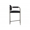 Rylan Counter Stool - Abbington Black - Side Angle