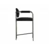 Rylan Counter Stool - Abbington Black - Side Angle - Rylan Counter Stool - Abbington Black - Side Angle