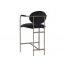 Rylan Counter Stool - Abbington Black - Back Angle