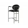 Rylan Counter Stool - Abbington Black - Back Angle - Rylan Counter Stool - Abbington Black - Back Angle