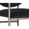 Rylan Counter Stool - Abbington Black - Seat Frame Close-up - Rylan Counter Stool - Abbington Black - Seat Frame Close-up
