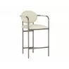 Rylan Counter Stool - Dillon Cream - Angled - Rylan Counter Stool - Dillon Cream - Angled