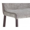 Klaus Counter Stool - Gunmetal - Flint Grey / Napa Taupe - Seat Close-up