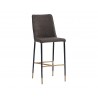 Klaus Barstool - Black - Sparrow Grey / Napa Black - Angled