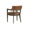 Sunpan Brylea Dining Armchair - Brown - Shalimar Tobacco Leather - Back Angled