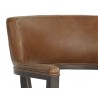 Sunpan Brylea Dining Armchair - Brown - Shalimar Tobacco Leather - Seat Back