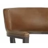 Sunpan Brylea Dining Armchair - Brown - Shalimar Tobacco Leather - Seat Back - Sunpan Brylea Dining Armchair - Brown - Shalimar Tobacco Leather - Seat Back