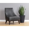 Sunpan Elias Lounge Chair - Marseille Black Leather - Lifestyle