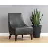Sunpan Elias Lounge Chair - Marseille Black Leather - Lifestyle - Sunpan Elias Lounge Chair - Marseille Black Leather - Lifestyle