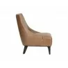 Sunpan Elias Lounge Chair - Marseille Camel Leather - Side View - Sunpan Elias Lounge Chair - Marseille Camel Leather - Side View