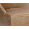 Sunpan Elias Lounge Chair - Marseille Camel Leather - Seat CloseUp