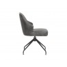 Bretta Swivel Dining Chair - Overcast Grey - Side Angle