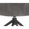 Bretta Swivel Dining Chair - Overcast Grey - Seat Close-up