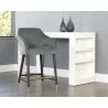 Sunpan Adelaide Counter Stool - Alisa Dark Grey - Lifestyle Photo - Sunpan Adelaide Counter Stool - Alisa Dark Grey - Lifestyle Photo