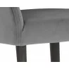 Sunpan Adelaide Counter Stool - Alisa Dark Grey - Seat and Legs Close-Up - Sunpan Adelaide Counter Stool - Alisa Dark Grey - Seat and Legs Close-Up