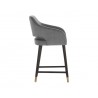 Sunpan Adelaide Counter Stool - Alisa Dark Grey Side